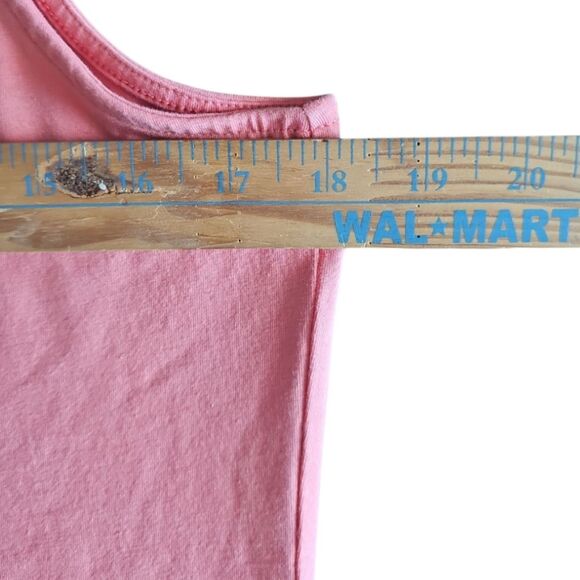 J. Jill Long Perfect Tank Coral Sz L Sleeveless Stretch Cotton Blend Minimalist - Picture 8 of 9